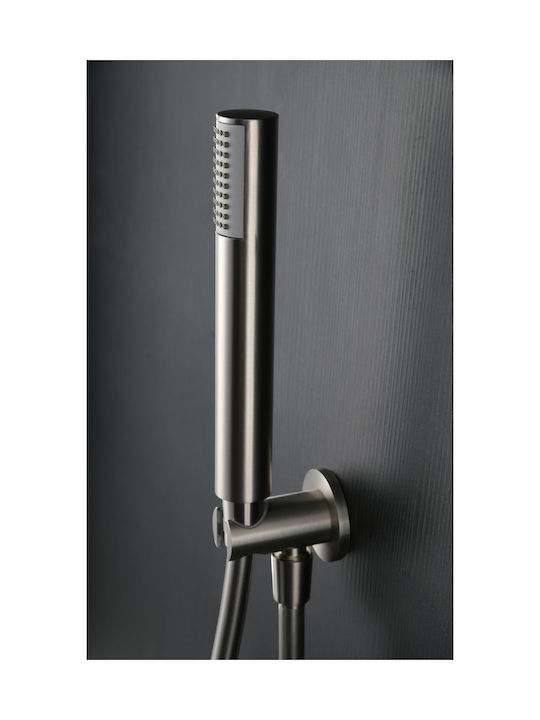 Imex Built-in Mixer & Hand Shower Set for Shower 2 Exits Silver
