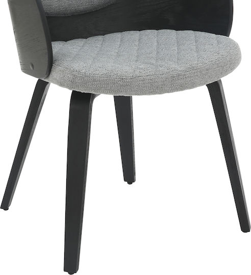 Darnell Dining Room Wooden Armchair Black, Grey 56x56x83cm