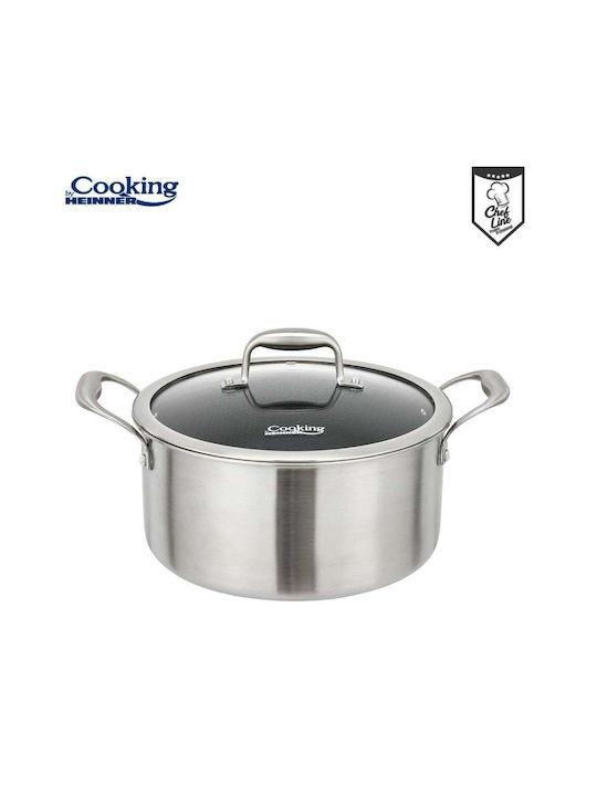 Heinner Titanium3 Βαθιά Ανοξείδωτη Κατσαρόλα 7lt / 28cm