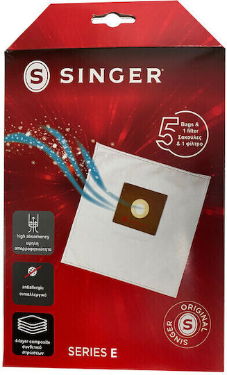 Singer Sac Aspirator 5buc Compatibil cu Aspirator Singer