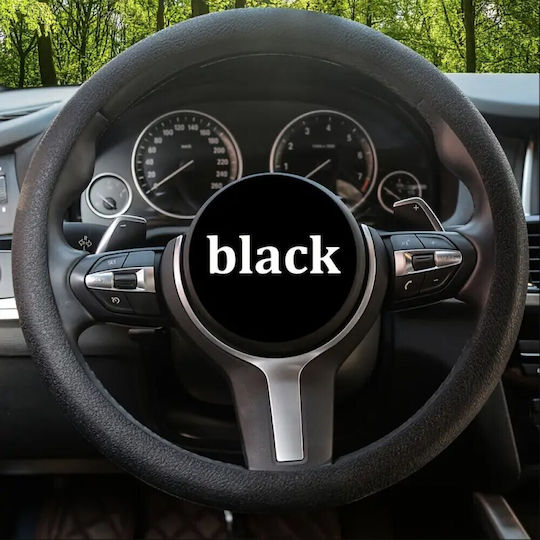 Autoline Car Steering Wheel Cover with Diameter 36-45cm Silicone Black