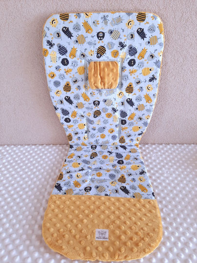 BabyValia Stroller Seat Liner Double Sided 35x85cm Blue