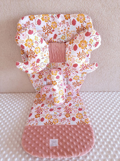 BabyValia Stroller Seat Liner Double Sided 35x85cm Pink