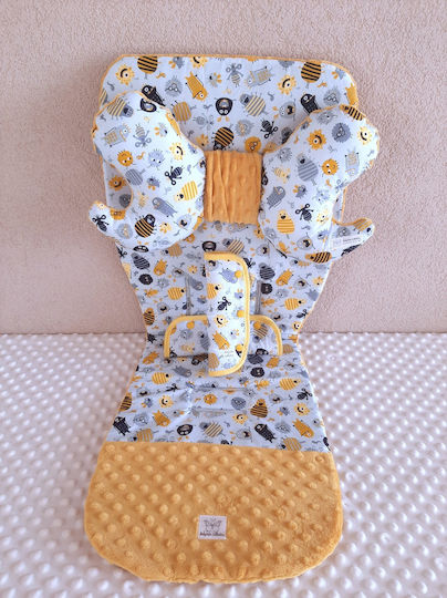 BabyValia Stroller Seat Liner Double Sided 35x85cm Blue