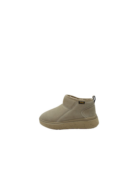 Jeep Footwear Suede Women's Ankle Boots Beige