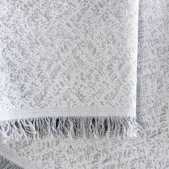 Rythmos Fabio Armchair Throw Jacquard 180x160cm Gray