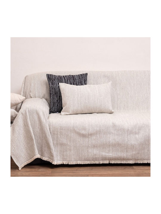 Anna Riska 1453 Ριχτάρι Πολυθρόνας Δύο 'Οψεων Chenille 180x150εκ. Linen