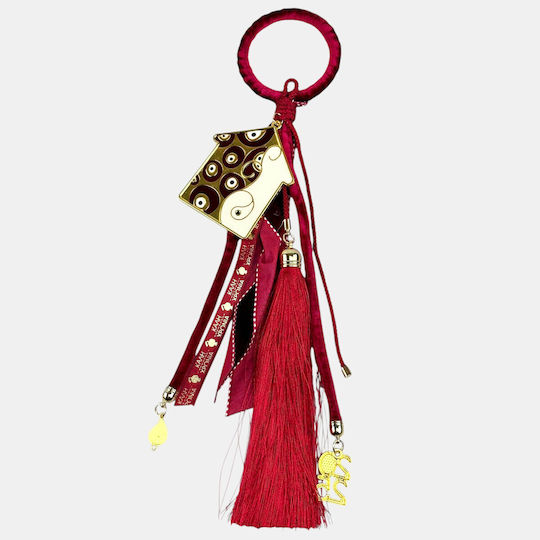 Пискюл Handmade Окачен Гоури Къща Burgundy 1бр