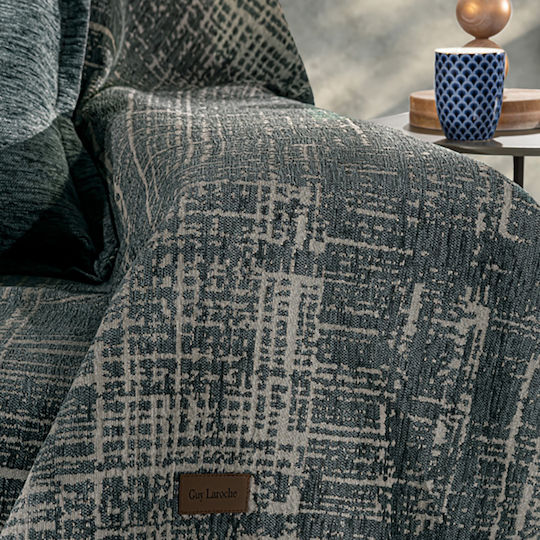Guy Laroche Melbourne Покривка Фотьойл Chenille 180x150см Петролена