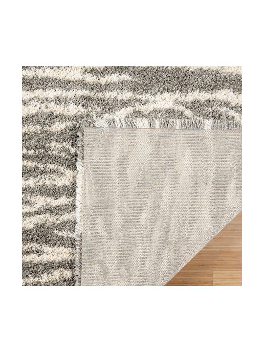 Saray Home Χαλί Ορθογώνιο Shaggy Μπεζ-γκρι 160x220cm