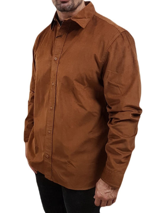 Jack & Jones Corduroy Shirt Brown