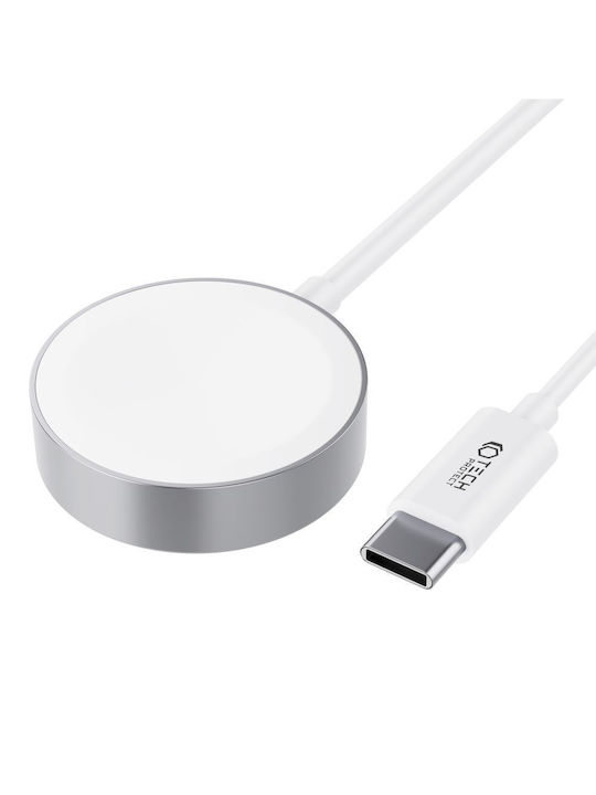 Tech-protect Ultraboost Magnetic Inductive Charger Usb-c Connector Apple Watch 1.2m White