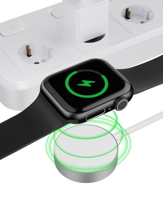 Tech-protect Ultraboost Magnetic Inductive Charger Usb-c Connector Apple Watch 1.2m White