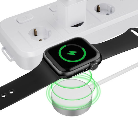 Tech-protect Ultraboost Magnetic Inductive Charger Usb-c Connector Apple Watch 1.2m White