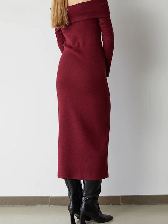 BSB Tricotat Rochie All day Burgundy