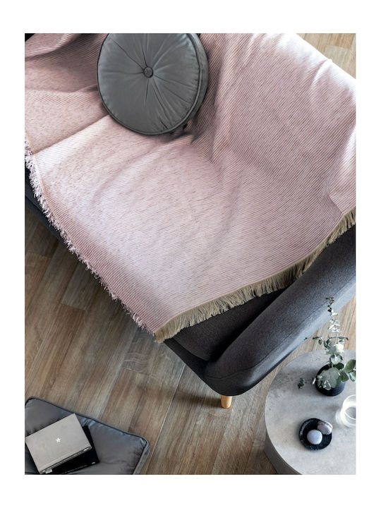 Palamaiki Agnes Ριχτάρι Πολυθρόνας Chenille 180x180εκ. Pink
