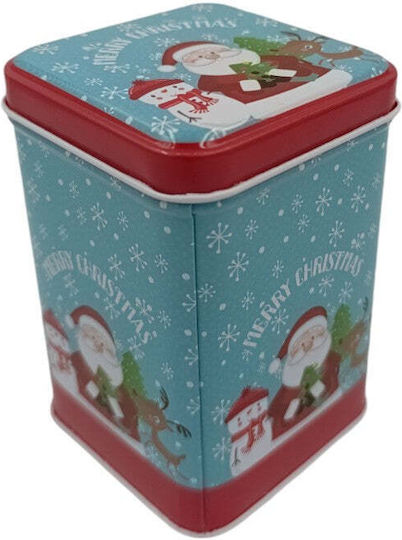 Metallisch Weihnachtlich Box für Geschenke Rot 10x7x7cm.