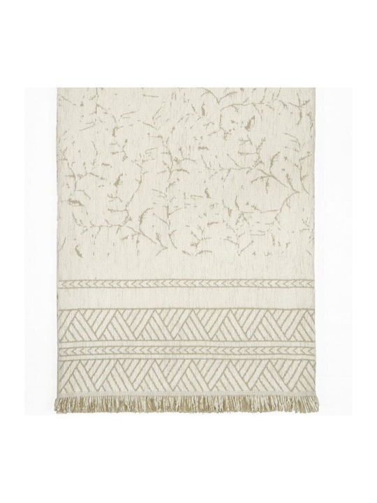 Nima Hiver Ριχτάρι Πολυθρόνας Chenille 180x180εκ. Ivory
