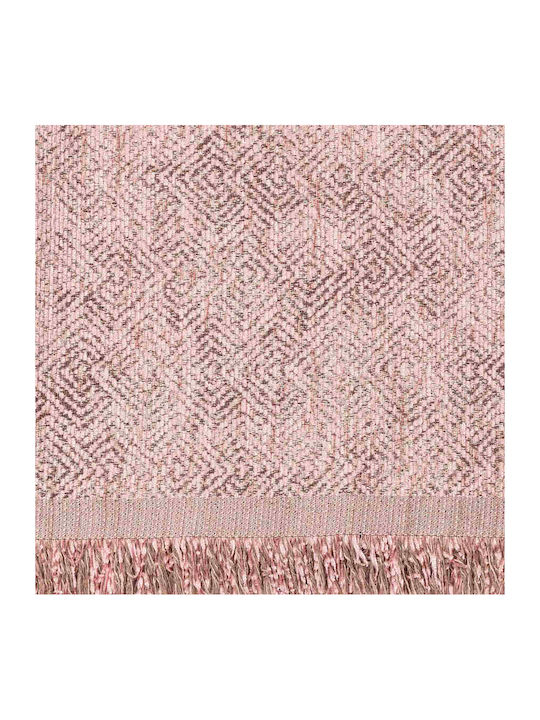 Borea Gemma Three-Seater Sofa Throw Chenille 180x300cm Dusty Pink