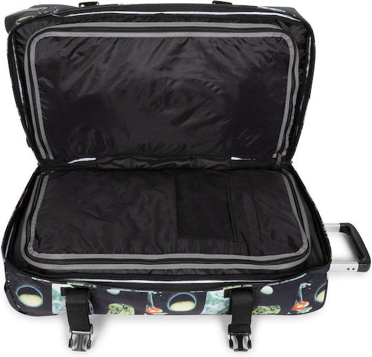 Eastpak Transit'r Medium Travel Suitcase Galaxy Black with 4 Wheels Height 67cm