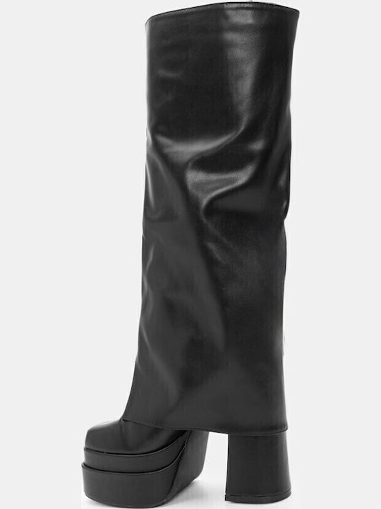 Damenstiefel mit hohem Absatz Schwarz