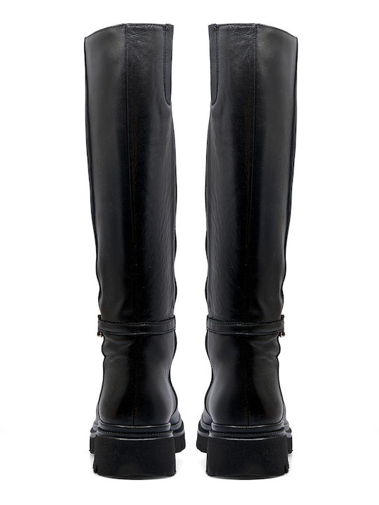 Leather Women's Boots Black