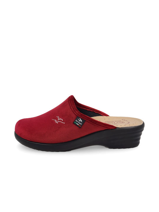 Fly Flot Anatomical Slippers Burgundy