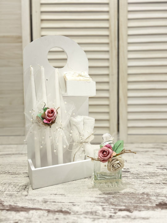 Set complet de botez pentru fetiță cu temă monogramă Tho-205 de la Marilli's House