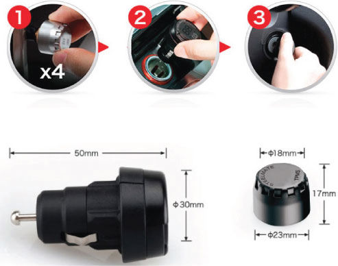 DGA Цифрова гумометър 47 psi