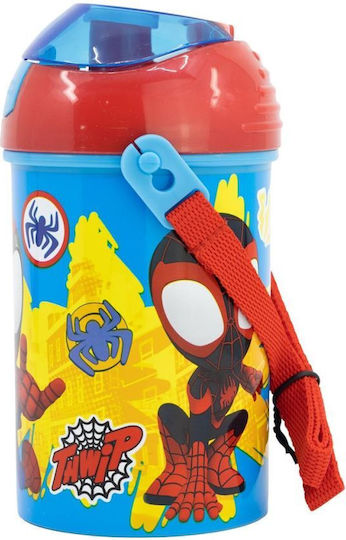 Stor Kids Water Bottle Plastic with Pop-Up Cap 450ml