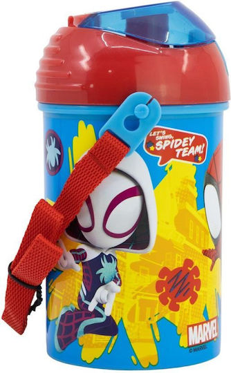 Stor Kids Water Bottle Plastic with Pop-Up Cap 450ml (Various Designs/Colours)