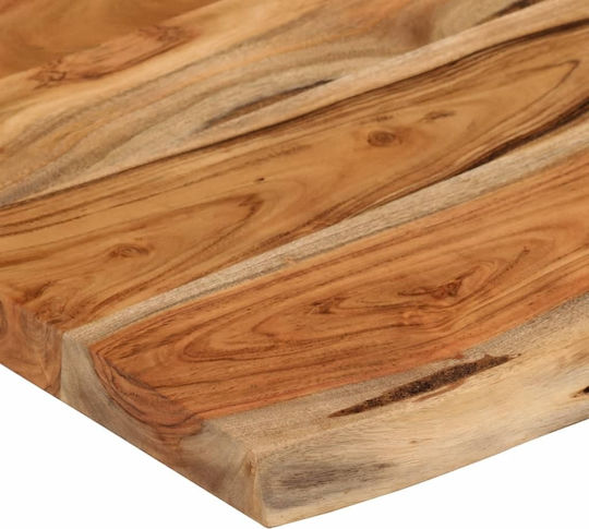 Ράφι Live Edge Καφέ 50x30x3.8εκ.