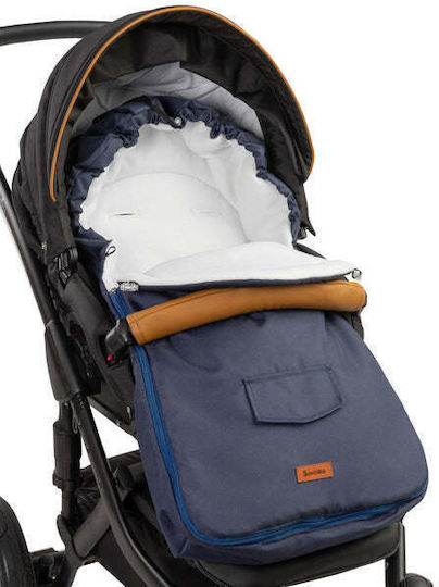 Sensillo Kinderwagen-Fußsack Wasserdicht Blau 95x40εκ.