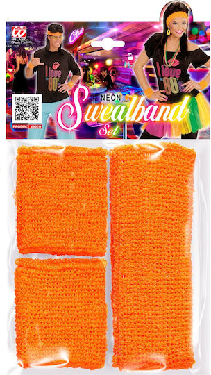 Αξεσουαρ Neon Πορτοκαλι Sweatbands Set
