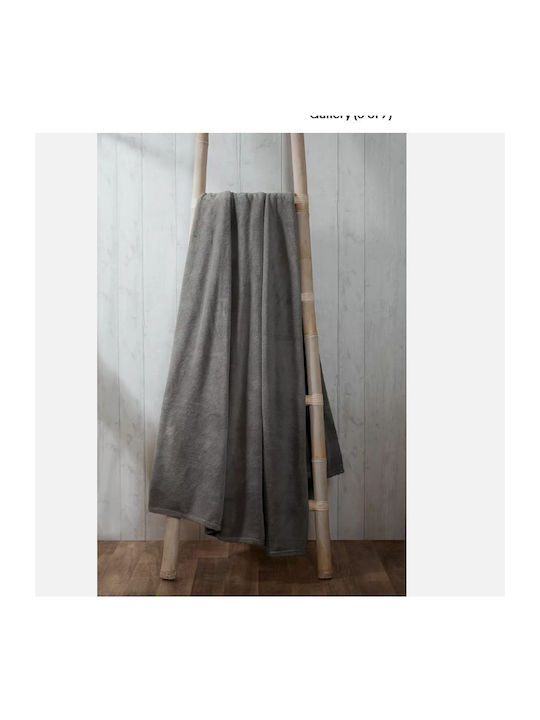 Astron Italy Ριχτάρι Πολυθρόνας Γούνινο 130x160εκ. Grey