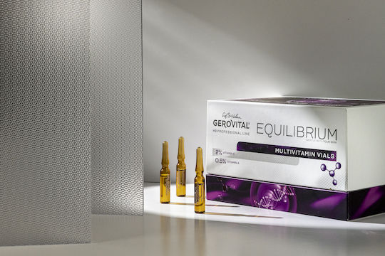 Gerovital Equilibrium Multivitamin Anti-Aging Serum Gesicht mit Vitamin E für Entgiftung 20x2ml