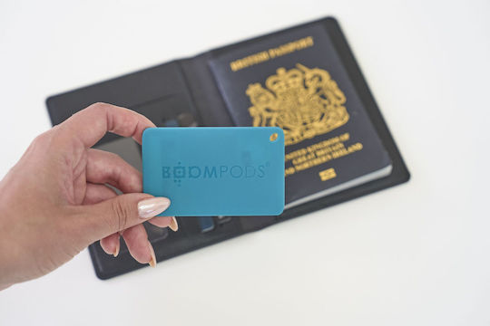 Boompods Boomcard Rechargeable Apple Find My Ocean Blue