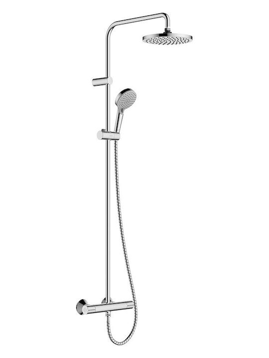 Hansgrohe Adjustable Shower Column without Mixer Silver