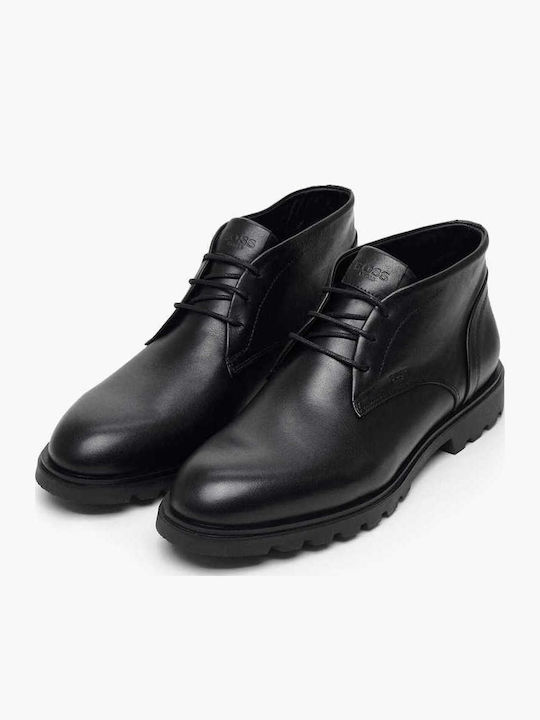 Leather Chukka Boots Black