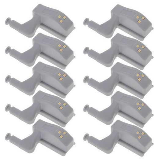 Set 10 Möbelgriffe LED-Beleuchtung 7,5 x 4 x 2 cm