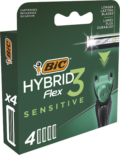 BIC Ανταλλακτικές Κεφαλές για Ευαίσθητες Επιδερμίδες 4τμχ
