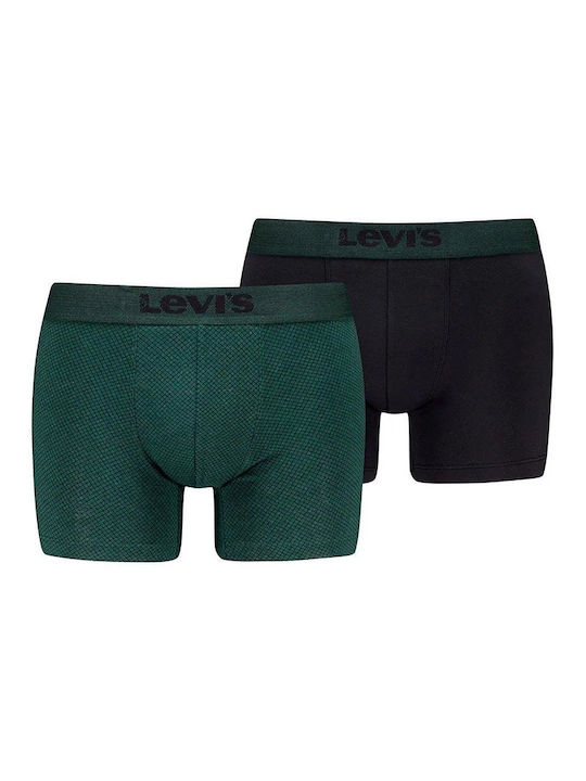 Levi's Boxeri pentru bărbați Green Combo 2Pachet