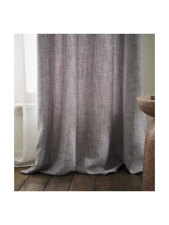 Gofis Home Κουρτίνα με Τρουκς Magna Γκρι 140x280εκ.
