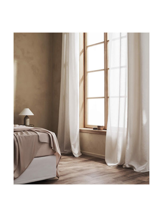 Gofis Home Κουρτίνα με Τρέσα Maisy Μπεζ 140x280εκ.