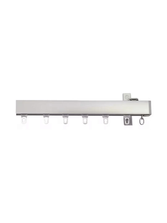 Import Hellas One-Way Aluminum Curtain Track White 200cm 1991-3