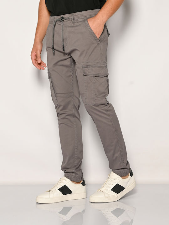 Trousers Cargo Elastic Gray