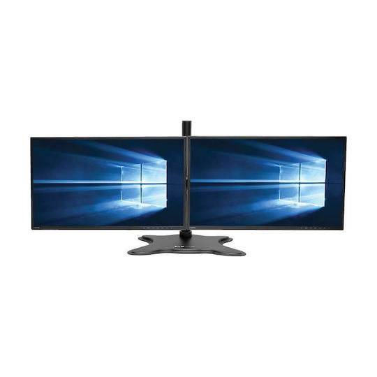 Eaton Стойка за 2 Монитори до 27" с Рамо Черна