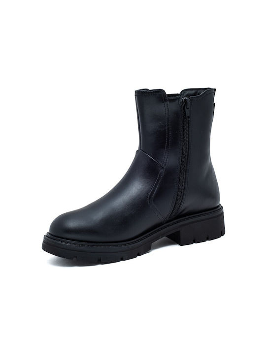 Leder Stiefeletten Damen Braun