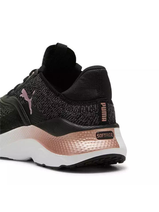 Puma Mayve Sport Shoes Running Black / Cool Dark Gray / Rose Gold