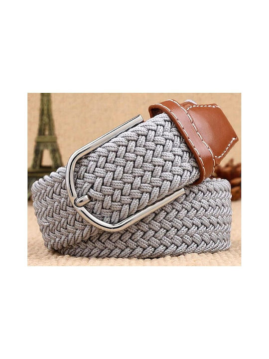 Men's Knitted Elastic Belt Gray